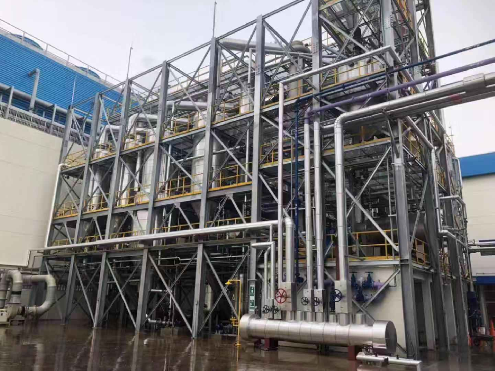 新加坡A公司氯化鈉、氯化銨高氟廢水三效蒸發(fā)結(jié)晶系統(tǒng)