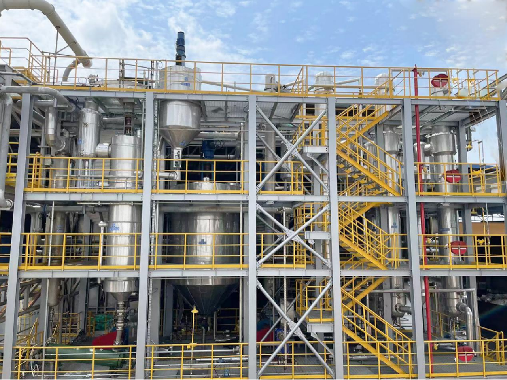 新加坡B公司危固廢處置行業(yè)氯化鈉、氯化鉀廢水三效蒸發(fā)結(jié)晶系統(tǒng)